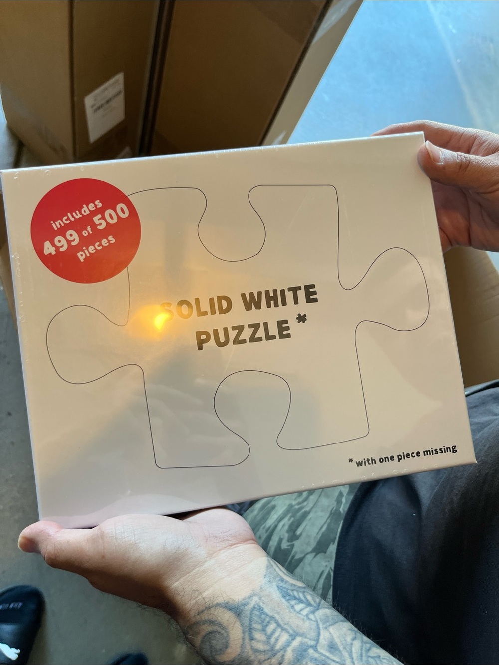 Solid White Kids Puzzle - Unbranded - White
